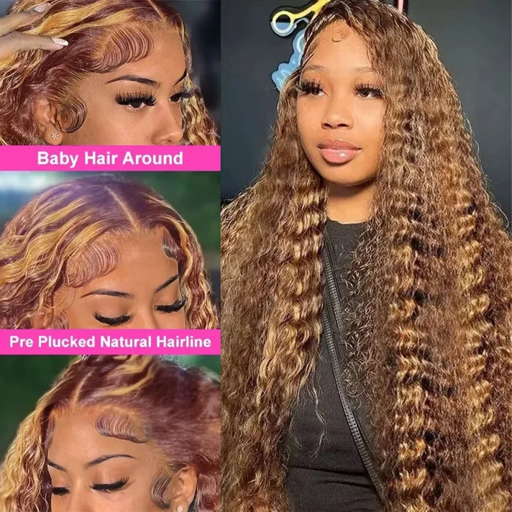 Highlight Deep Wave Human Hair Wig