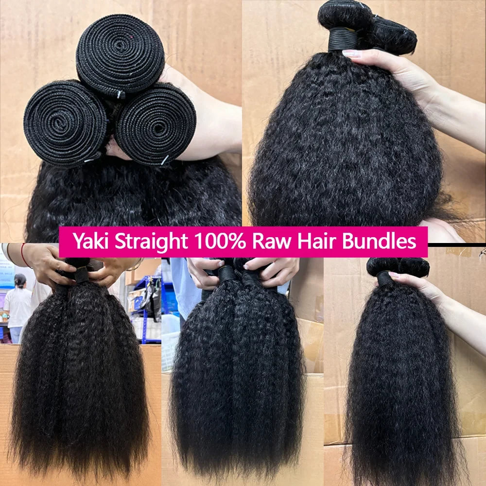 Kinky Straight Remy Hair Bundles