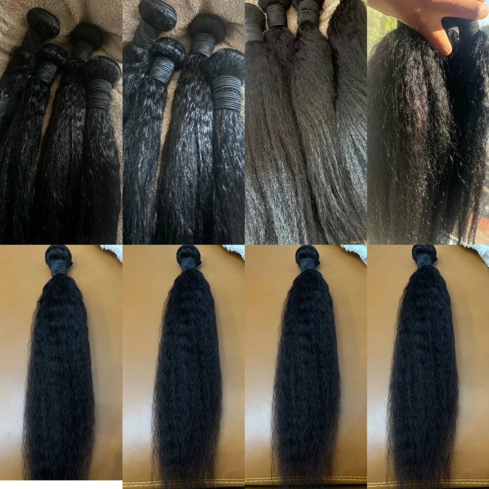 Kinky Straight Remy Hair Bundles