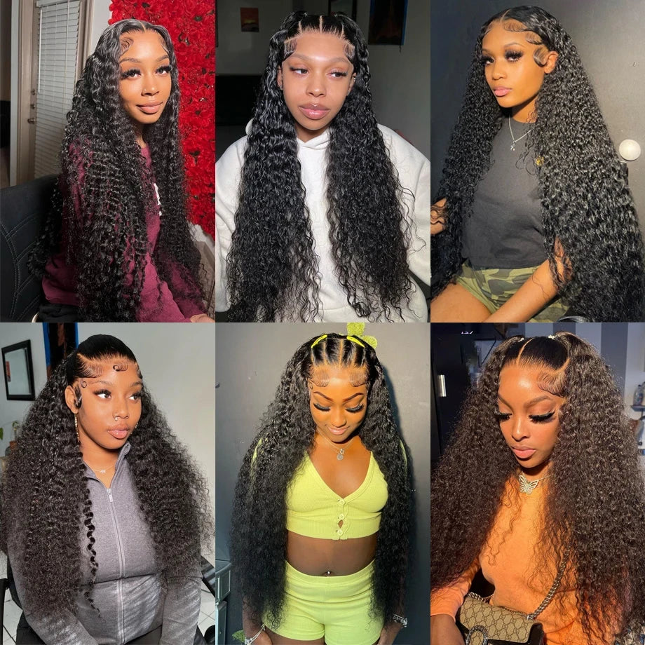Brazilian Human Hair Deep Wave Lace Wig